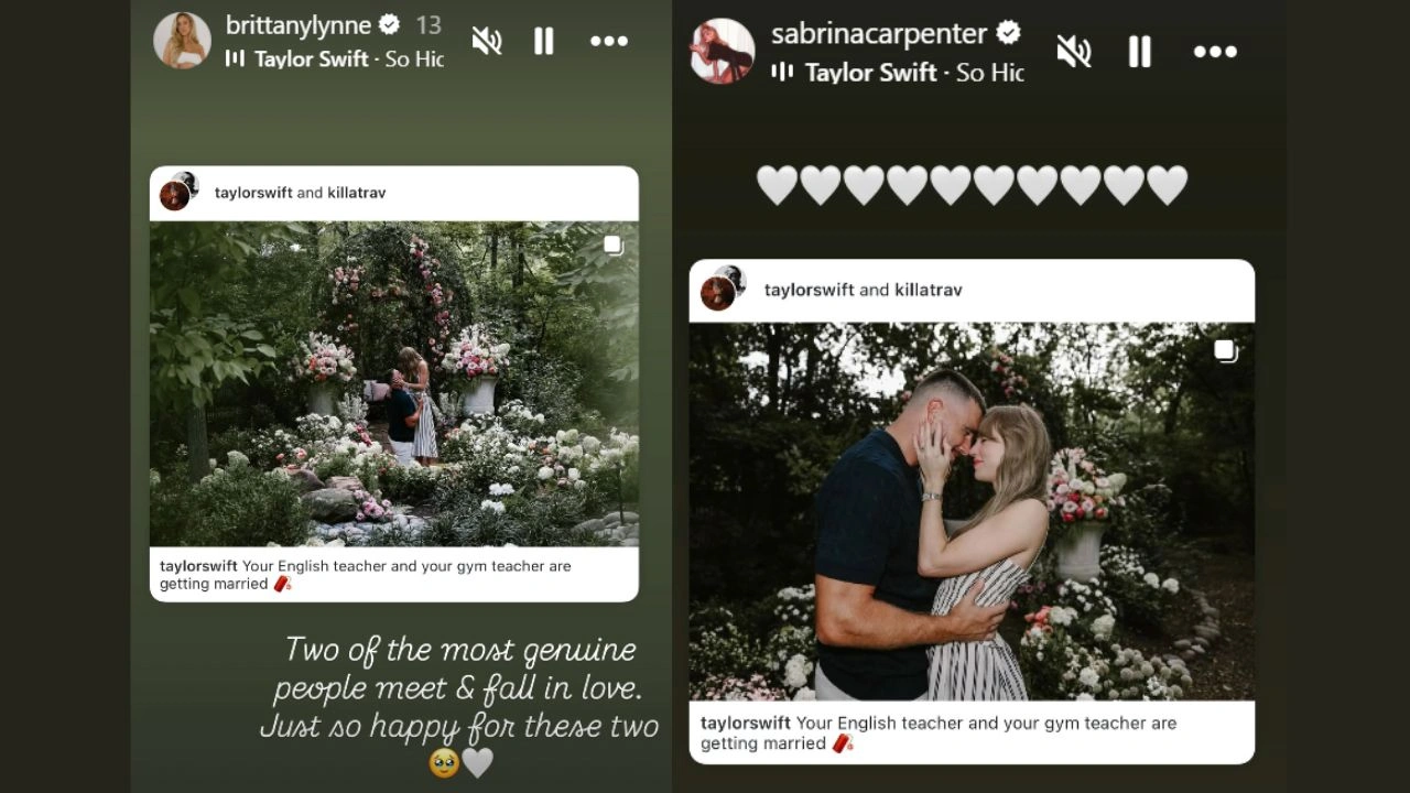 Brittany Mahomes and Sabrina Carpenter Instagram Story Brittany Mahomes and Sabrina Carpenter Instagram Story