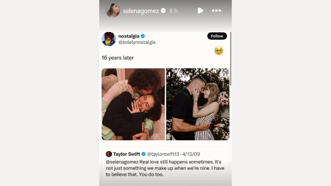 Selena Gomez's Instagram story Selena Gomez's Instagram story