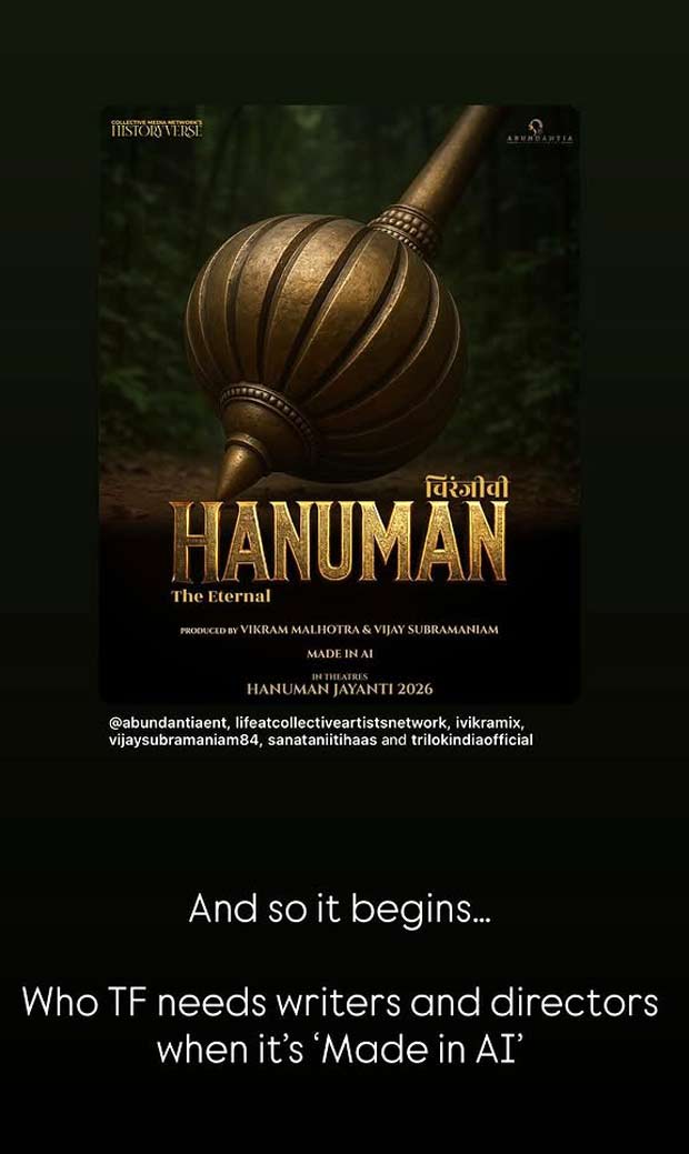 Anurag Kashyap called the AI -Naked Lord Hanuman film a slam, called the producers: "You should be in the gutter": Bollywood News Anurag Kashyap called the AI-made Lord Hanuman film a slam, called the producers: