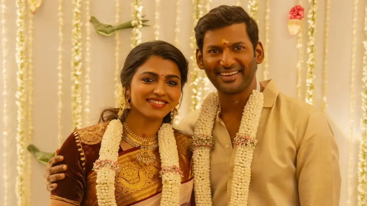 Vishal and Sai Dhanshika engagement