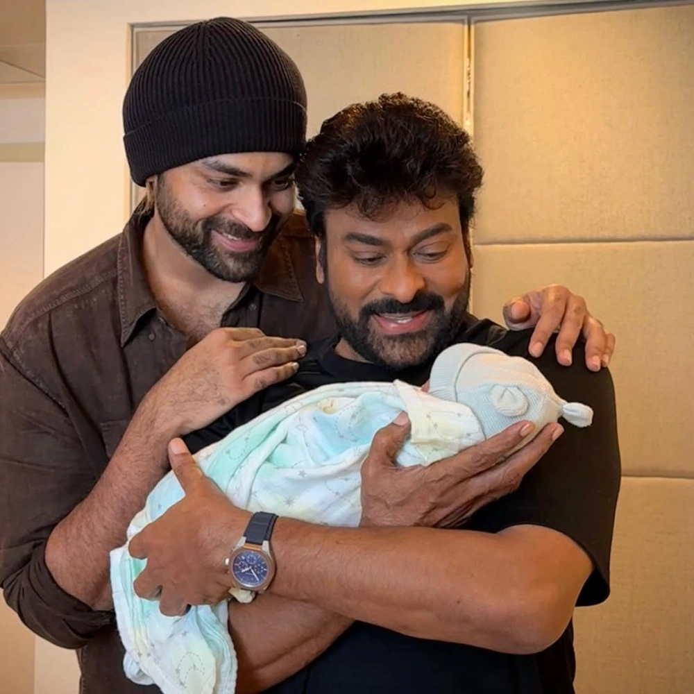 Chiranjeevi and Varun Tej via Instagram Chiranjeevi and Varun Tej via Instagram