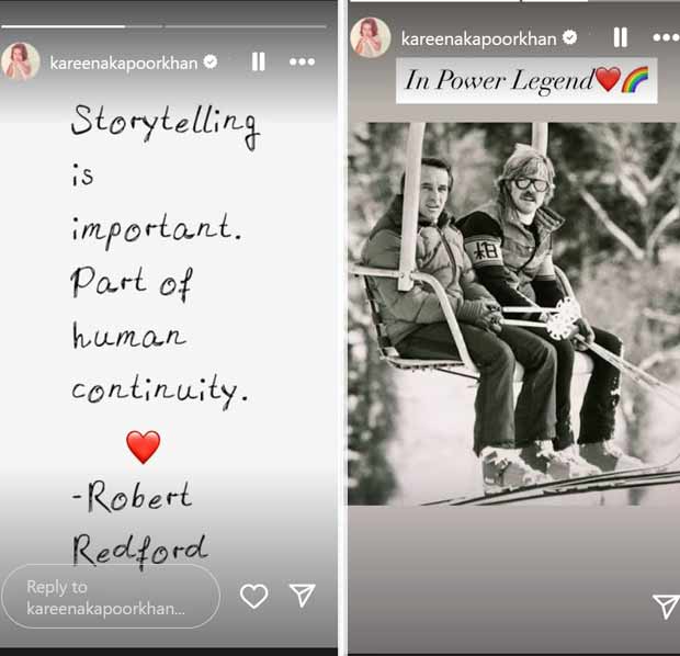 Robert passes through Redford 89: Bollywood celebs Priyanka Chopra, Kareena Kapoor Khan, Anil Kapoor and others pay emotional tribute: Bollywood News - Bollywood Hut Robert passes on Redford 89: Bollywood celebs Priyka Chopra, Kareena Kapoor Khan, Anil Kapoor and others pay emotional tributes