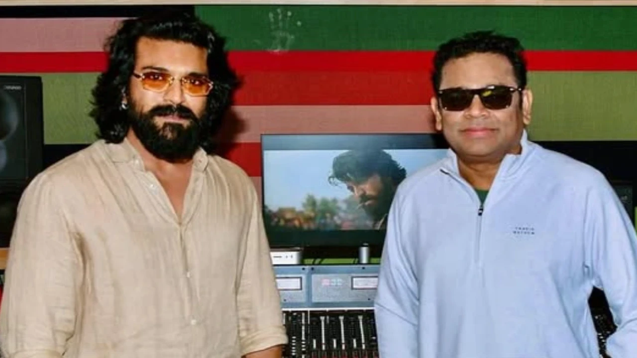 Ram Charan shares BTS PIC from Peddi music session with AR Rahman