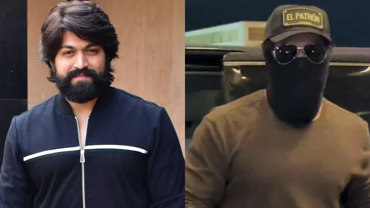 Yash hides his look with mask at Mumbai airport as he leaves after a 45-day shoot schedule of Toxic