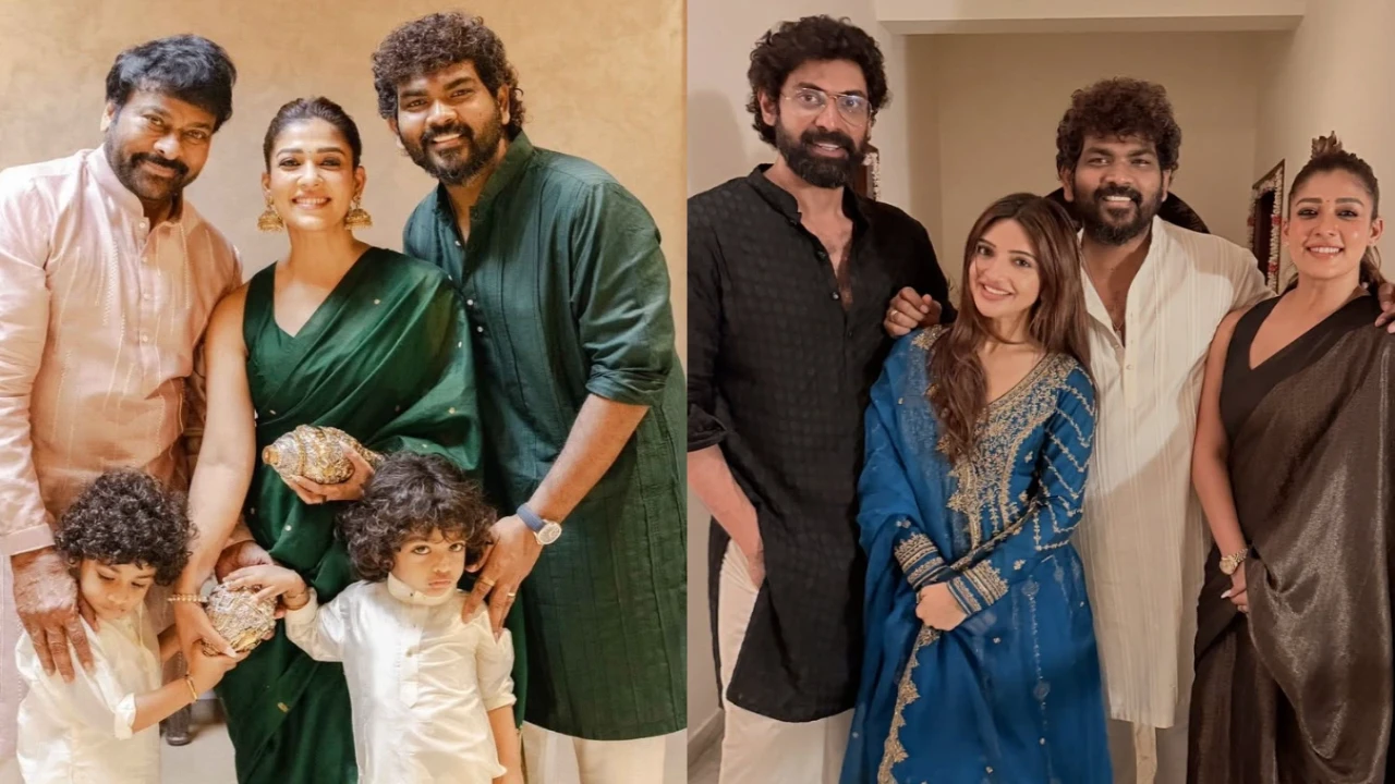 Chiranjeevi, Rana Daggubati and Sreeleela look joyful as they attend Nayanthara-Vignesh Shivan’s Diwali bash