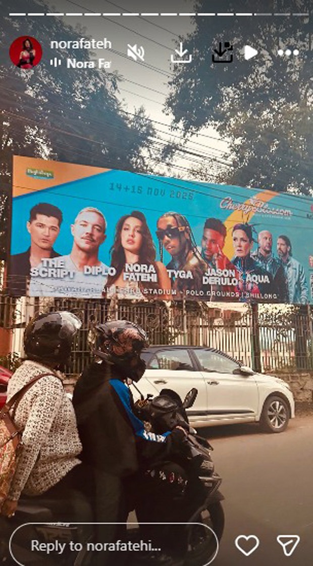Nora Fatehi joins The Script, Diplo and Tyga in Shillong's Cherry Blossom Festival 2025 lineup : Bollywood News - IHNS Nora Fatehi joins The Script, Diplo and Tyga in Shillong's Cherry Blossom Festival 2025 lineup