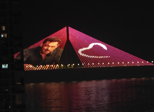 BREAKING: Mumbai's biggest birthday billboard - Being Human lights up Sea Link for Salman Khan's 60th birthday, an honor reserved for a rare few : Bollywood News - IHNS BREAKING: Mumbai's biggest birthday billboard - Being Human lights up Sea Link for Salman Khan's 60th birthday, an honor reserved for a rare few