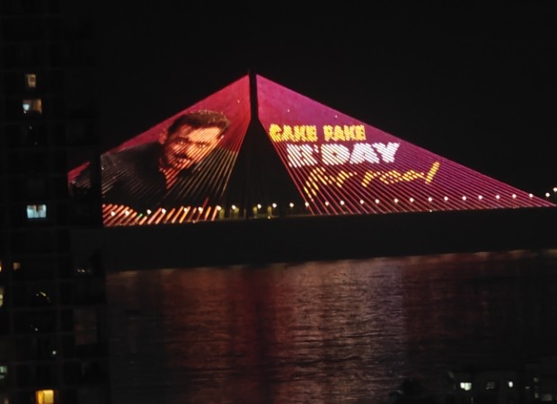 BREAKING: Mumbai's biggest birthday billboard - Being Human lights up Sea Link for Salman Khan's 60th birthday, an honor reserved for a rare few : Bollywood News - IHNS BREAKING: Mumbai's biggest birthday billboard - Being Human lights up Sea Link for Salman Khan's 60th birthday, an honor reserved for a rare few