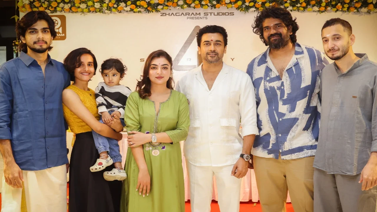 Suriya 47: Jeetu Madhavan's next film with Suriya starts with puja ceremony, Nazariya and Naslane join the group Suriya 47: Jithu Madhavan’s next with Suriya begins with pooja ceremony
