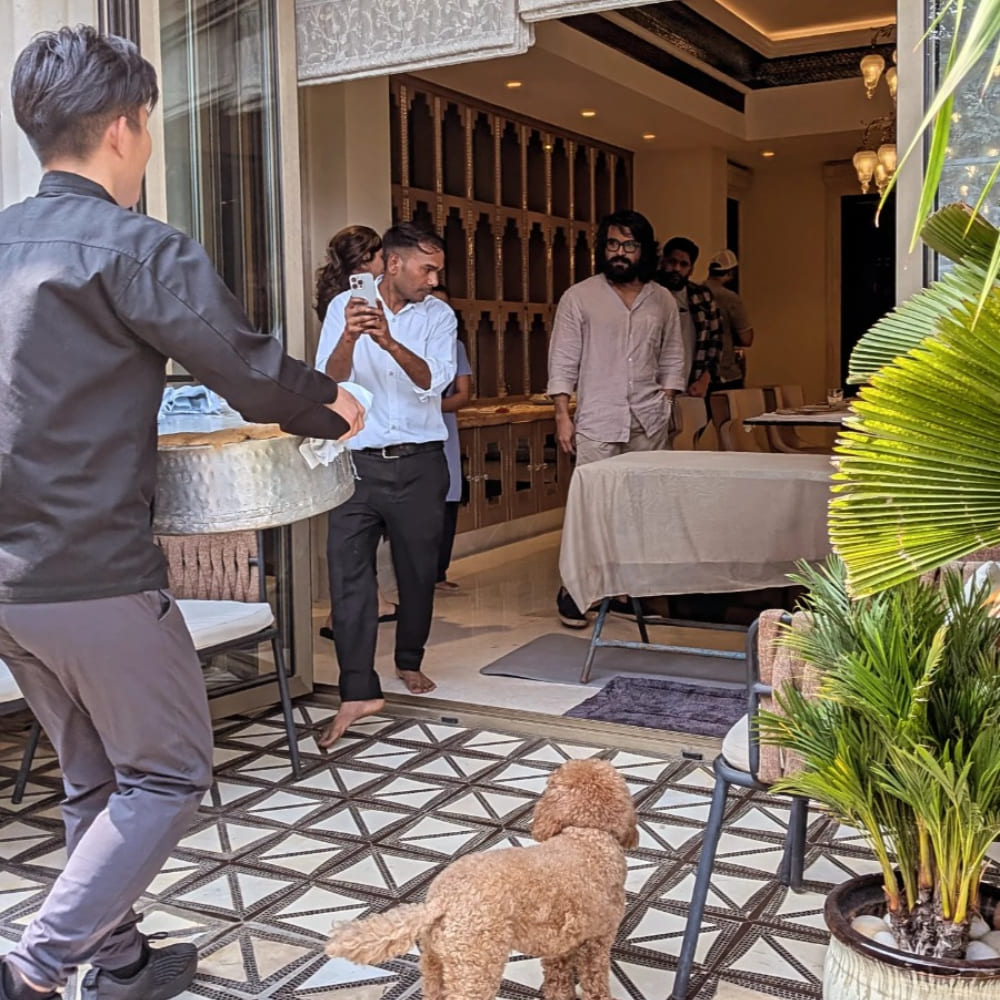 Ram Charan enjoying biryani made by Japanese chef Takamasa Osawa