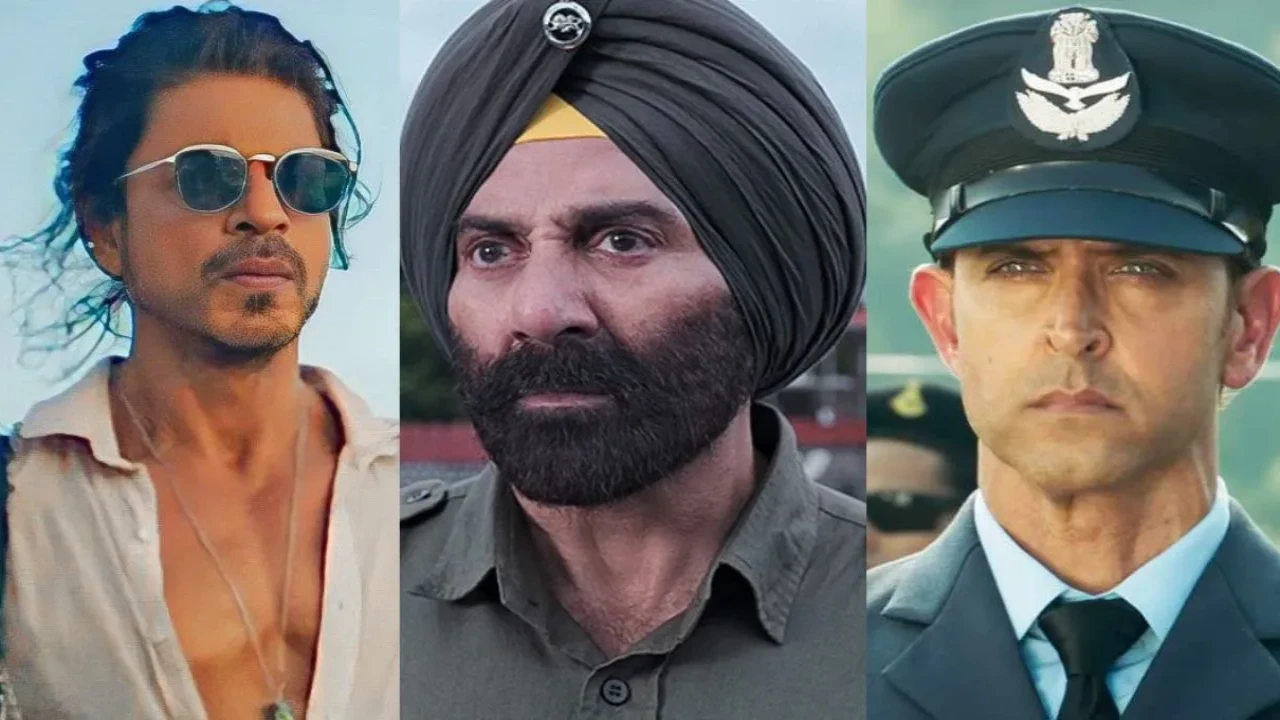 Border 2 vs Pathan vs Fighter box office comparison opening week: Sunny Deol's film lags behind Shah Rukh Khan starrer. Border 2 vs Pathaan vs Fighter Box Office Comparison Opening Week