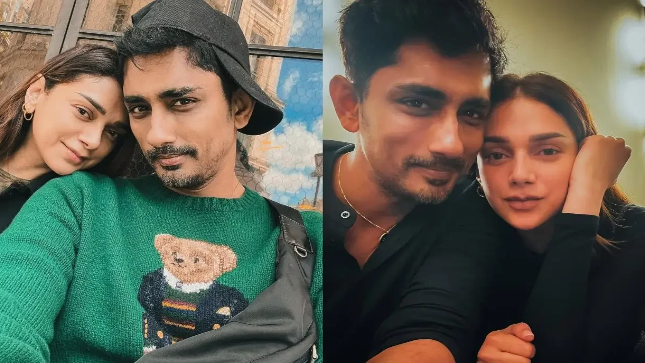 EXCLUSIVE: Aditi Rao Hydari reveals whether she works set hours on set and why husband Sidharth is her 'energy shot' Aditi Rao Hydari and Siddharth: courtesy of Aditi Rao Hydari's Instagram