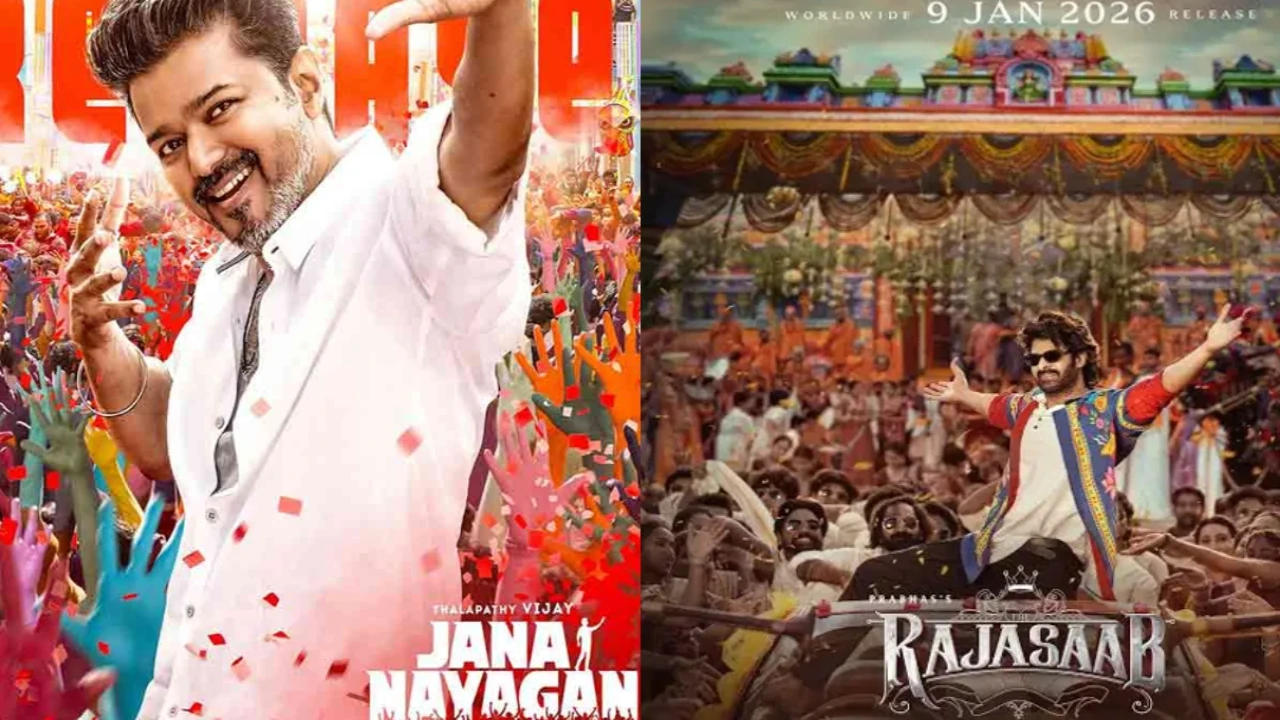 Jana Nayagan and The Raja Saab posters (KVN Productions and People Media Factory)