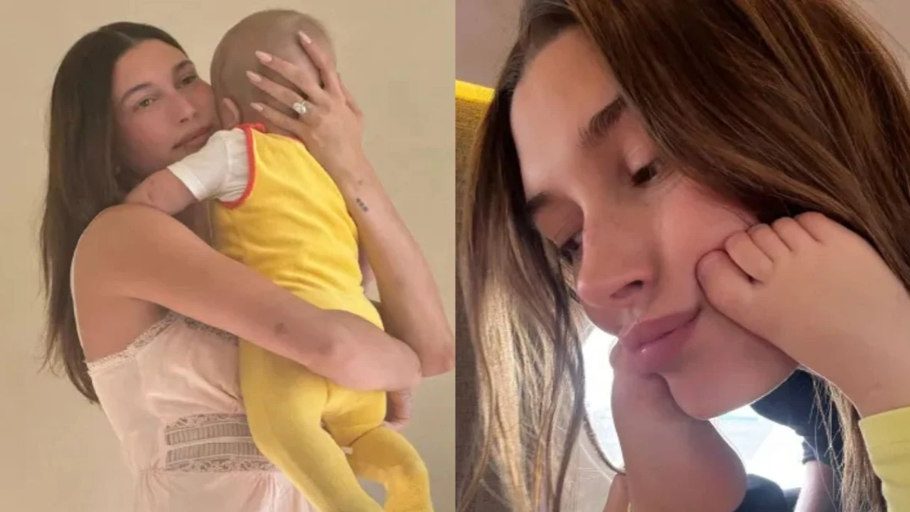 Hailey Bieber says she's a 'comfortable mom' to her and Justin Bieber's son Jack Blues, shares plans for more kids Hailey Bieber with son Jack Blues Bieber: courtesy of Hailey Bieber's Instagram