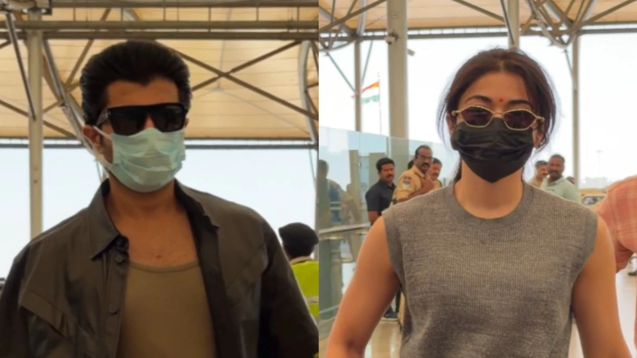 Vijay Deverakonda-Rashmika Mandanna's wedding: Both were seen at Hyderabad airport, the bride-to-be applied auspicious tilak on her forehead Vijay Deverakonda and Rashmika Mandanna