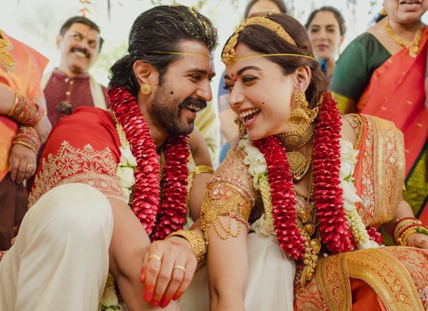 Vijay Deverakonda, Rashmika Mandanna share first pictures from 'The Wedding of Virosh' : Bollywood News - IHNS Vijay Deverakonda, Rashmika Mandanna share FIRST pictures from “The Wedding of VIROSH”