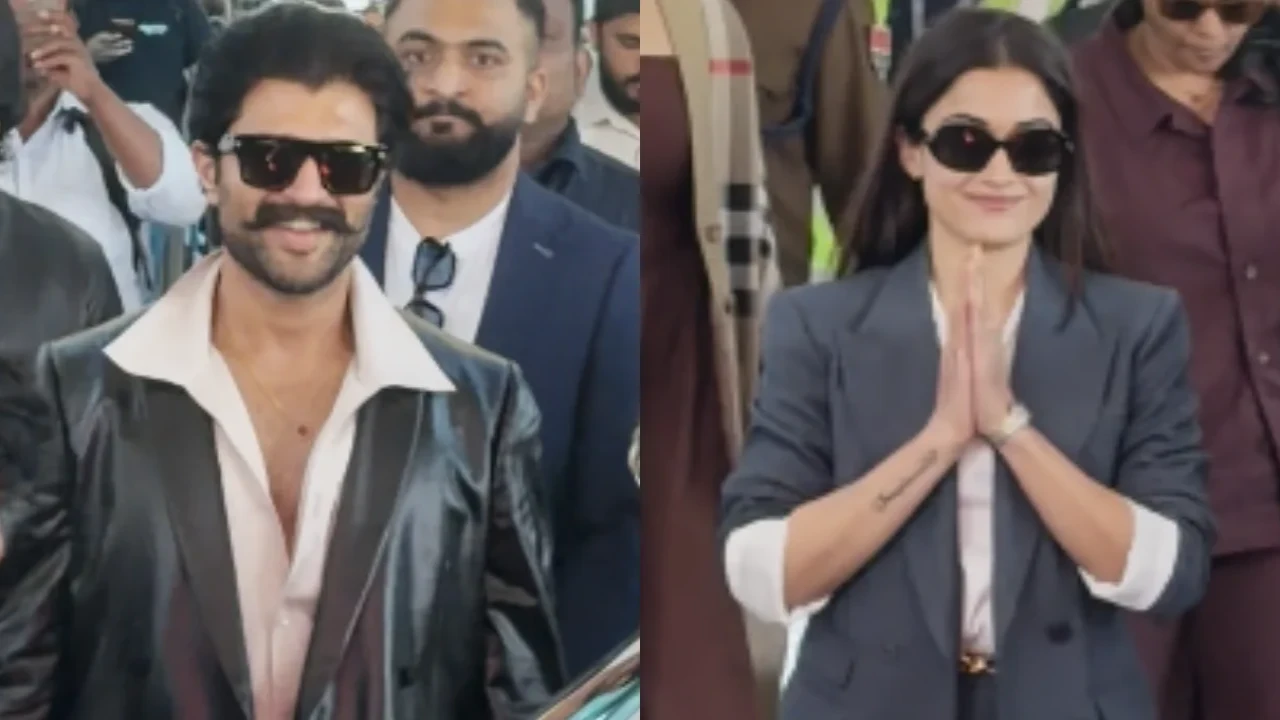 Virosh Wedding: Rashmika Mandanna and Vijay Deverakonda reach Udaipur ahead of their wedding ceremony Rashmika Mandanna and Vijay Deverakonda arrive at Udaipur ahead of their marriage ceremony