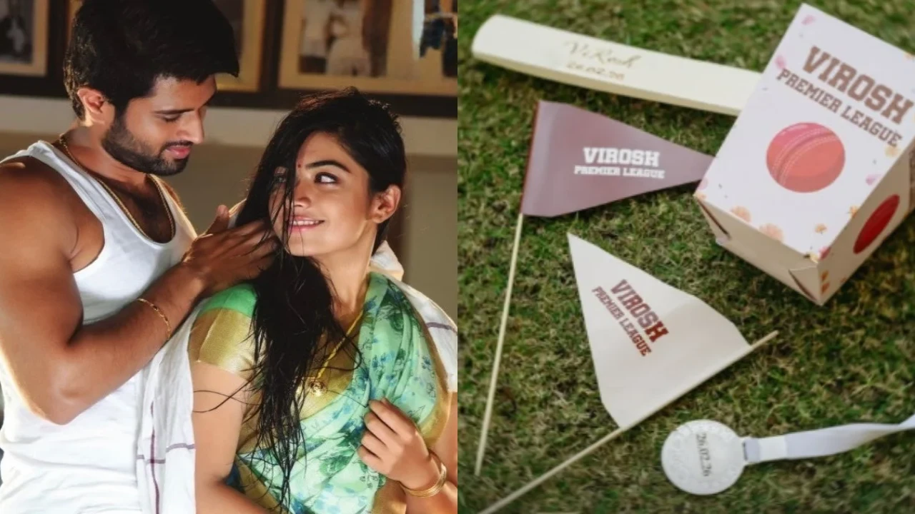 Virosh Wedding: Vijay Deverakonda and Rashmika Mandanna enjoy a fun cricket match before the wedding Vijay Deverakonda and Rashmika Mandanna indulge in fun cricket match before tying the knot