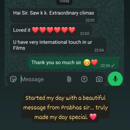 Prabhas reviews Kishkindha Kaandam (PC: Instagram) Prabhas reviews Kishkindha Kaandam (PC: Instagram)