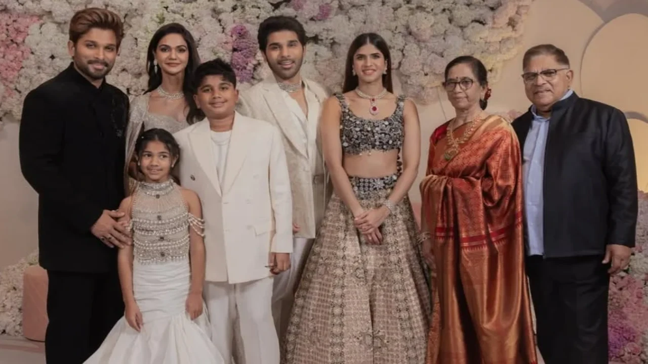 Allu Sirish-Nayanika pre-wedding reception: Allu Arjun expresses gratitude after family function; Picture Allu Sirish-Nayanika Pre-wedding Reception: Allu Arjun expresses gratitude after family function