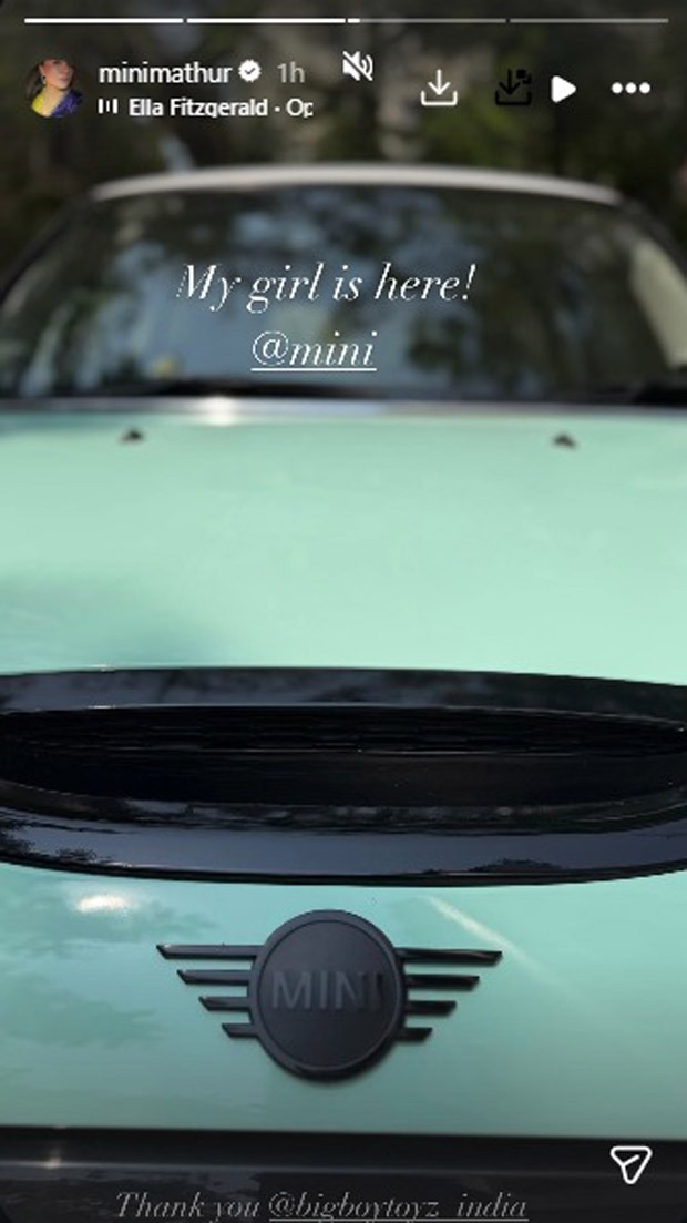 Kabir Khan reportedly gifts Mini Cooper SE worth Rs 32 lakh to wife Mini Mathur Kabir Khan has reportedly gifted a Mini Cooper SE worth Rs 32 lakh to wife Mini Mathur.