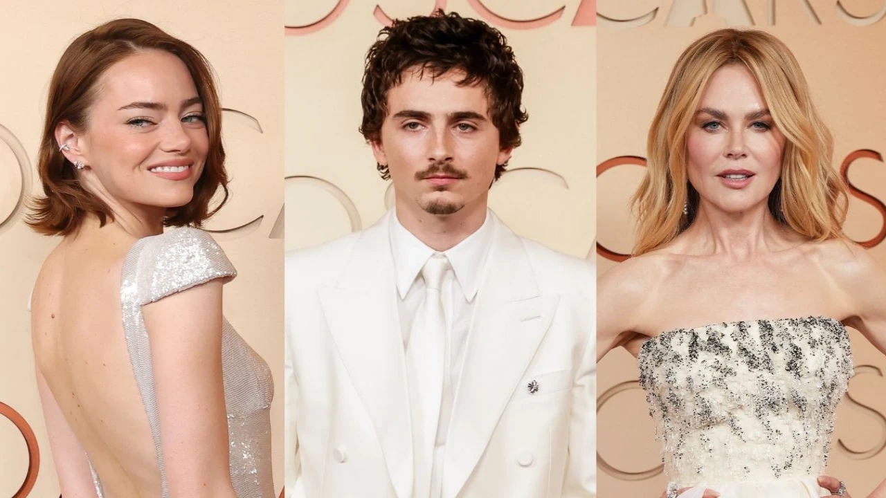 Oscars 2026 red carpet: Emma Stone, Timothée Chalamet sans Kylie Jenner and Nicole Kidman bring the glam, photos Emma Stone, Timothée Chalamet, and Nicole Kidman: courtesy of Getty Images