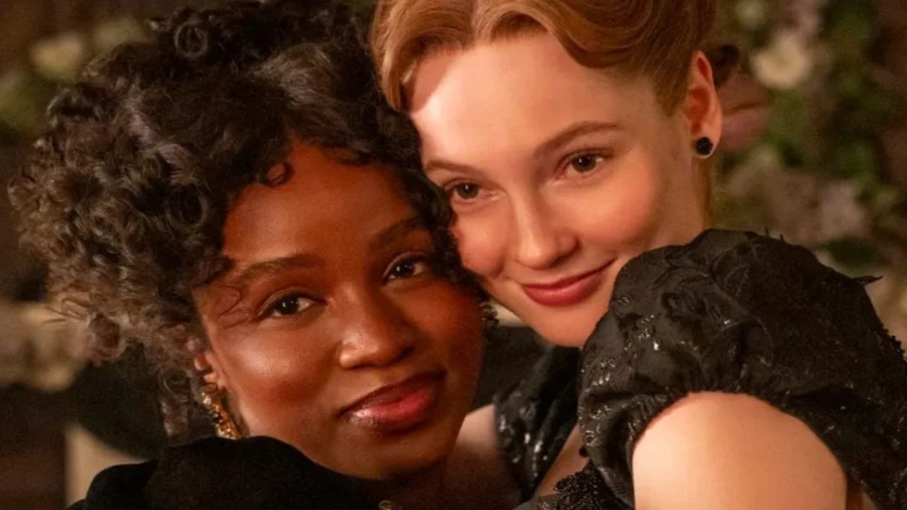Bridgerton Season 5: Everything You Need to Know About Francesca and Michaela's Love Story Hannah Dodd and Masali Baduza: courtesy of Netflix