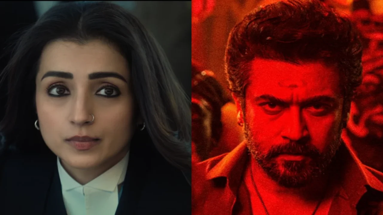 Karuppu makers introduced Trisha Krishnan as Preeti from Suriya's fantasy action film, calling her the 'South Queen'; Video Karuppu makers introduce Trisha Krishnan as Preethi from Suriya’s fantasy actioner