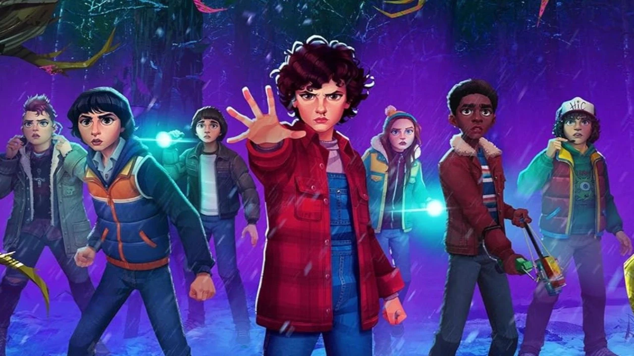 The Stranger Things: Tales from '85 Explain: Are Eleven, Nikki, and the gang able to defeat the Queen? trace Stranger Things Tales From ’85: courtesy of Netflix
