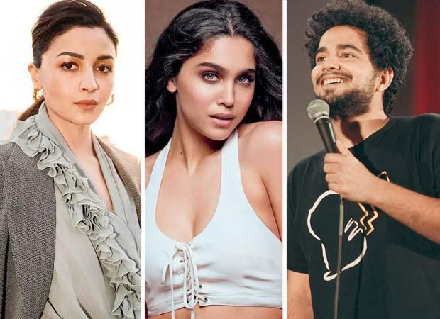 Alia Bhatt and Sharvari shooting for India's Got Latent Season 2 with Samay Raina in viral photo Alia Bhatt and Sharvari shooting for India's Got Latent Season 2 with Samay Raina in viral photo