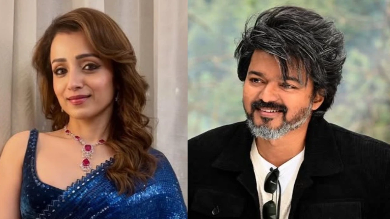 Trisha Krishnan visits Thalapathy Vijay at his Chennai home amid divorce from Sangeeta Sornalingam Trisha Krishnan visits Thalapathy Vijay at his Chennai house amid divorce with Sangeetha Sornalingam
