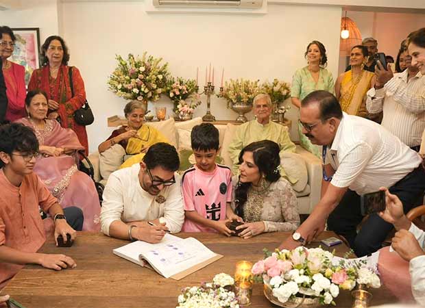 Inside Aamir Khan and Gauri Spratt's wedding: The first photo shows the actor signing the marriage registry Inside Aamir Khan and Gauri Spratt's wedding: The first photo shows the actor signing the marriage registry